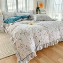 Axyaa Cotton Floral Princess Queen Duvet Cover Set for a Cozy Bedroom
