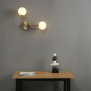 Nordic Glass Ball Wall Lamp Set by Axyaa: LED Indoor Lighting, White G9 Bulbs
