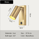 Axyaa Black Brass LED Wall Sconce, Nordic Art Lighting for Corridor, Aisle - Wall Lamp Fixtures