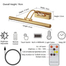 Axyaa Dimmable LED Wall Sconce Bedside Lamp with Remote Control for Makeup