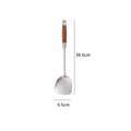 Axyaa Stainless Steel Wooden Handle Kitchen Utensils Set