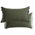 Axyaa Sand-Washed Cotton Lace Throw Cushion Cover with British Style, for Stylish Sofas.