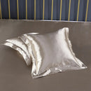 Axyaa Silk Satin Pillowcase Square Throw Pillow Cover 50x50cm