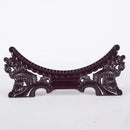 Axyaa Double Dragon Ceramic Frame on Wooden Base with Circular Disc