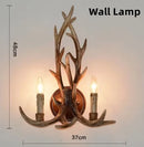 Axyaa Antler Resin Deer Horn Pendant Chandelier - Home Decor Lamp