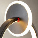 Axyaa Black Gold Pendant Light Chandelier 12W LED AC220V