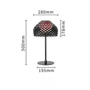 Axyaa Hollowed Out Desk Lamp: Italian Style LED Lighting for Bedroom and Study