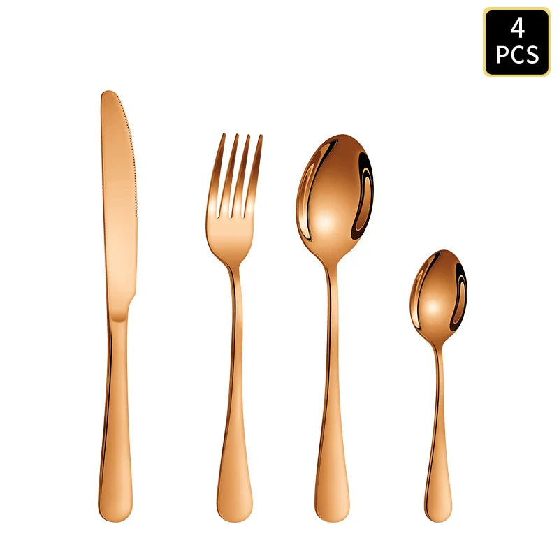 Axyaa 1010 Round Handle Cutlery Set - Ideal for Wedding, Party, Hotel