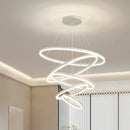 Axyaa LED Chandelier Pendant Light for Modern Dine Room Ceiling Lighting