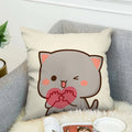 Axyaa Mochi Cat Luxury Cushion Cover Set for Sofa and Bed