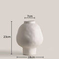 Axyaa Ceramic Vase with Artificial Flowers Desk Decoration Aesthetic Floral Vases