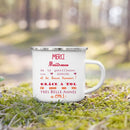 Axyaa Teacher Printed Enamel Mug - Creative Coffee Cup Gift