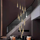 Axyaa Crystal Chandelier for Modern Luxury Home Decor and Indoor Lighting