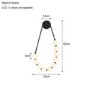 Axyaa Glass Ball Wall Lamp Cream - Modern Minimalist Bedroom Beads Decoration