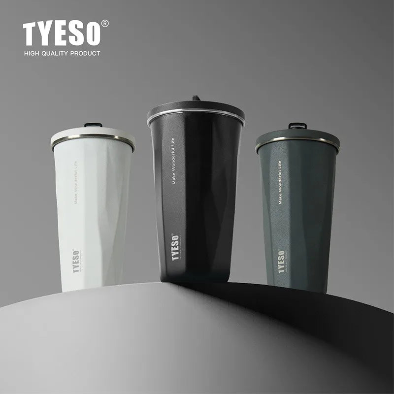 Axyaa 600ml Stainless Steel Thermos Water Bottle Coffee Cup Gradient Insulated Mug