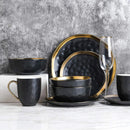 Axyaa Porcelain 16 Piece Dinnerware Set - Elegant Dining Ensemble