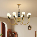 Golden Axyaa 6-Head Indoor Chandelier Pendant Light for Bedroom, Living Room, Restaurant