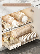 Stainless Steel Dish Rack Organizer for Bowls, Plates, and Storage - Axyaa