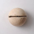 Axyaa Yellow Travertine LED Wall Light - Round Design Bedside Lamp - G4 Wall Fixture