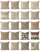 Axyaa Mandala Graffiti Cushion Cover 45x45cm Linen Pillow Case for Sofa Bed Decor