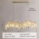 Axyaa Glass Crystal Chandelier: Modern Minimalist Luxury Pendant Light for Home Decor