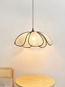 Axyaa Retro Petals Japanese Style LED Chandelier Light for Bedroom and Dining
