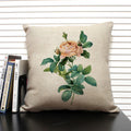 Axyaa Flower Print Cushion Cover: Decorative Sofa Throw Pillow for Home Décor & Comfort.