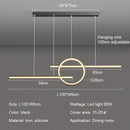 Axyaa Led Dining Room Pendant Lights Circle Chandeliers for Kitchen and Bar