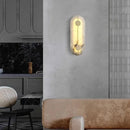 Axyaa Marble Wall Lamp Bedroom Living Room Copper Alabaster Lighting