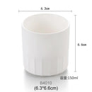 Axyaa Porcelain Style Melamine Tea Mugs, Thick Plastic Water Cup Kitchen Drinkware