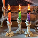 Axyaa Skeleton Ghost Hands LED Light Candle for Halloween Haunted Decor