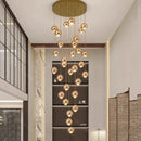 Axyaa Modern LED Pendant Chandeliers for Living Room - Indoor Staircase Hanging Light