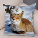 Axyaa Fox Pillowcase for Home, Office, Car Decor