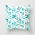 Axyaa Mint Green Geometric Print Lumbar Pillowcase