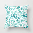 Axyaa Mint Green Geometric Print Lumbar Pillowcase