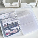 Transparent Kpop Card Holder for Small Playing Cards, Axyaa Collection Box Organizer