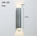Axyaa Outdoor Waterproof Wall Sconce | 18W LED Aluminum Lamp for Courtyard Bedroom