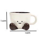 Axyaa Cartoon Ceramic Coffee Mug Handle Drinking Cup Home Decor Gift