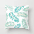 Axyaa Mint Green Geometric Print Lumbar Pillowcase