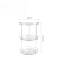Axyaa Rotating Cosmetic Storage Organizer Shelf - 360 Transparent Rack for Bathroom and Kitchen