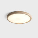 Yellow Hole Stone Ceiling Lamp Retro Cream Style by Axyaa