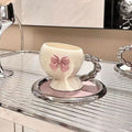 Axyaa Ceramic Latte Coffee Cup Saucer Set