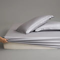 Axyaa Cotton Solid Color Single Fitted Sheet, Soft & Skin-Friendly