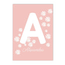 Axyaa Daisy Custom Name Poster for Baby Girl Nursery Wall Decor