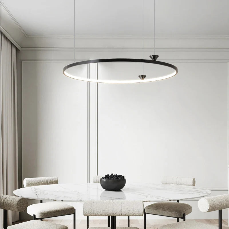 Axyaa Circular All Copper Italian Style LED Pendant Lamp