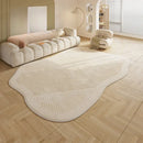 Axyaa Plush Cream Style Area Rug for Bedroom and Living Room Décor