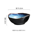 Axyaa Flame-Killed Ceramic Soup Pasta Salad Serving Bowls Set