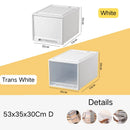 Axyaa Clear Plastic Drawer Organizer Boxes for Wardrobe Storage and Organization