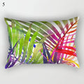 Tropical Green Plant Decor Throw Pillow Cover by Axyaa for Modern Bohemian Style