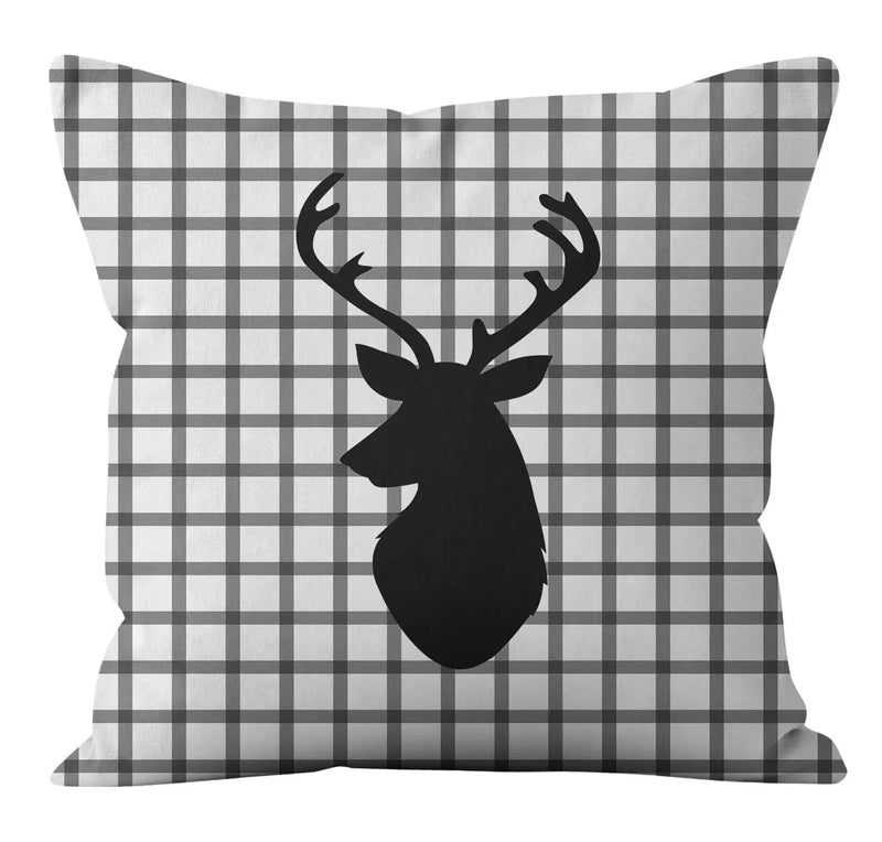 Axyaa Christmas Plaid Pillowcase for Home Sofa Decoration